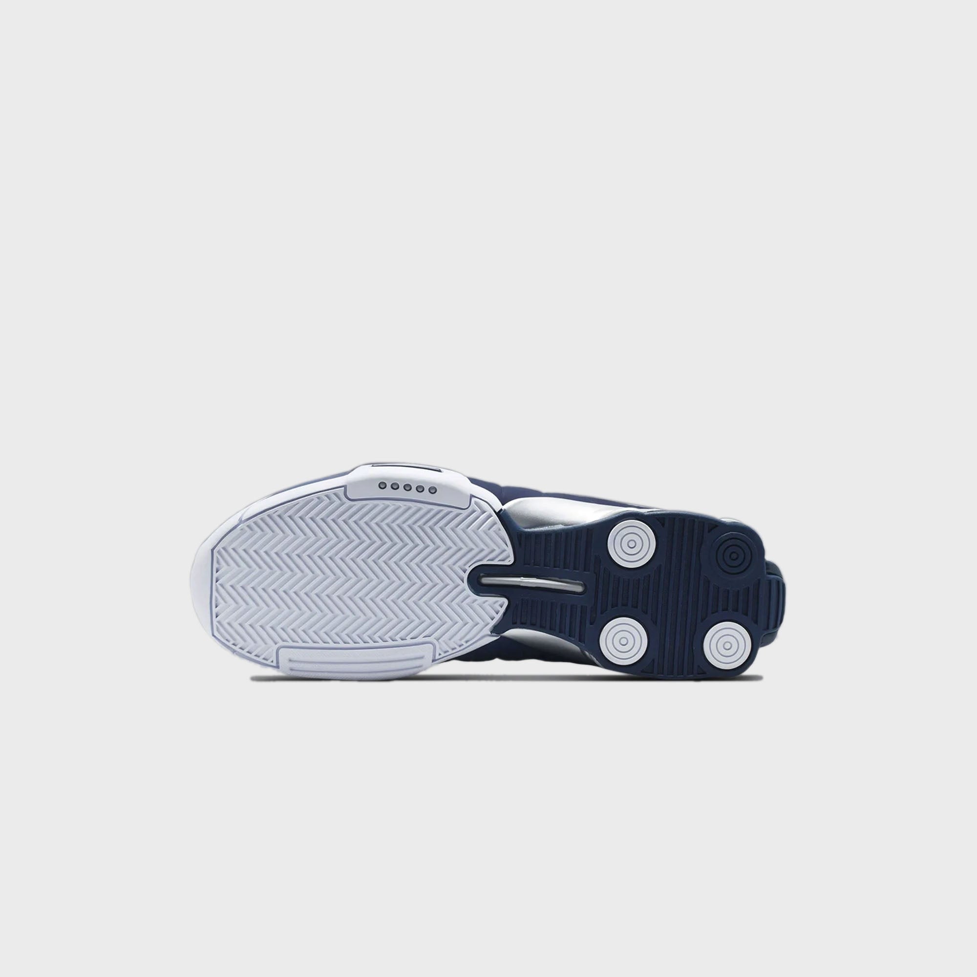 Nike Shox BB4 - White / Midnight Navy / Metallic Silver