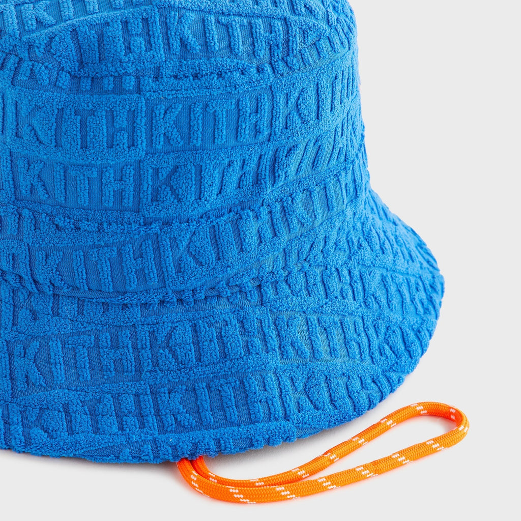 Kith Baby Monogram Towel Terry Bucket Hat - Greek