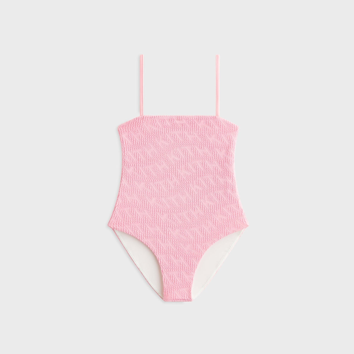 Kith Kids Textured Monogram Audrey One Piece Suit - Bubblegum