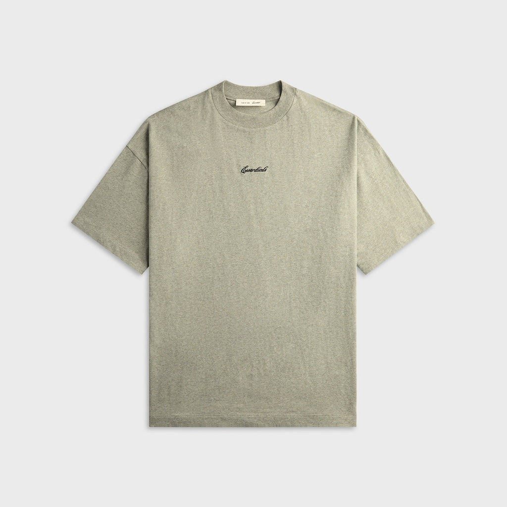 Essentials Signature 90s Short Sleeve Tee - Concrete Heather