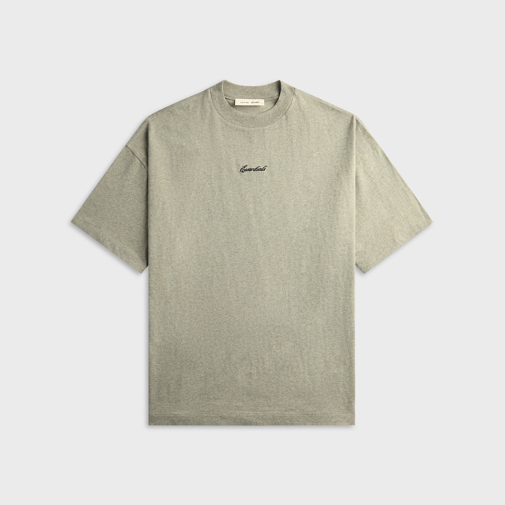 Essentials Signature 90s Short Sleeve Tee - Concrete Heather