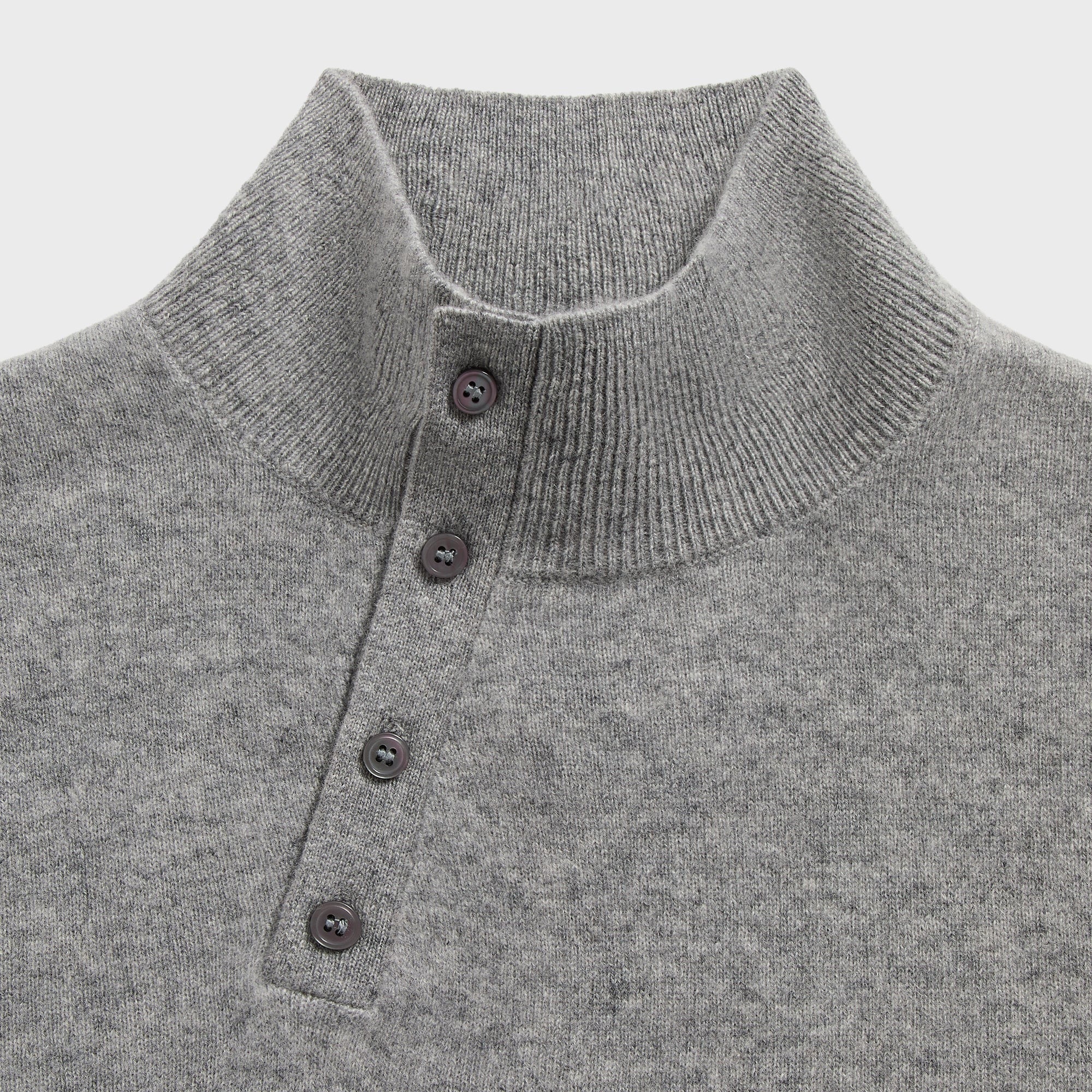 &Kin Cashmere Cyrus Turtleneck - Mid Heather Grey