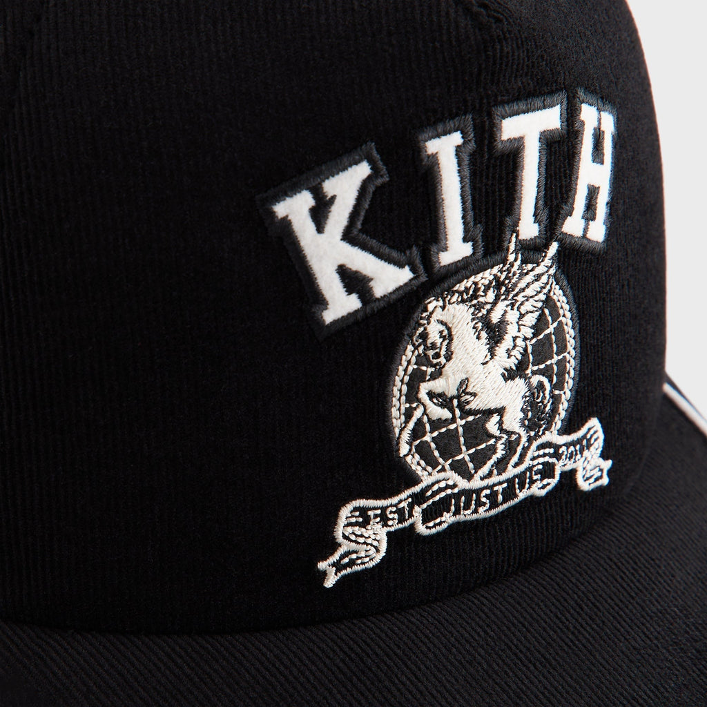 Kith Micro Cord Nolan Trucker Hat - Black