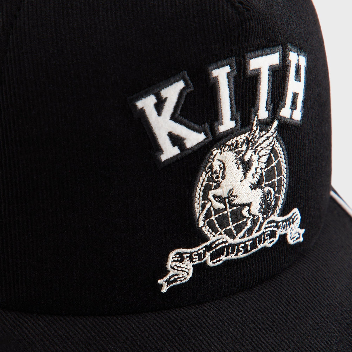 Kith Micro Cord Nolan Trucker Hat - Black