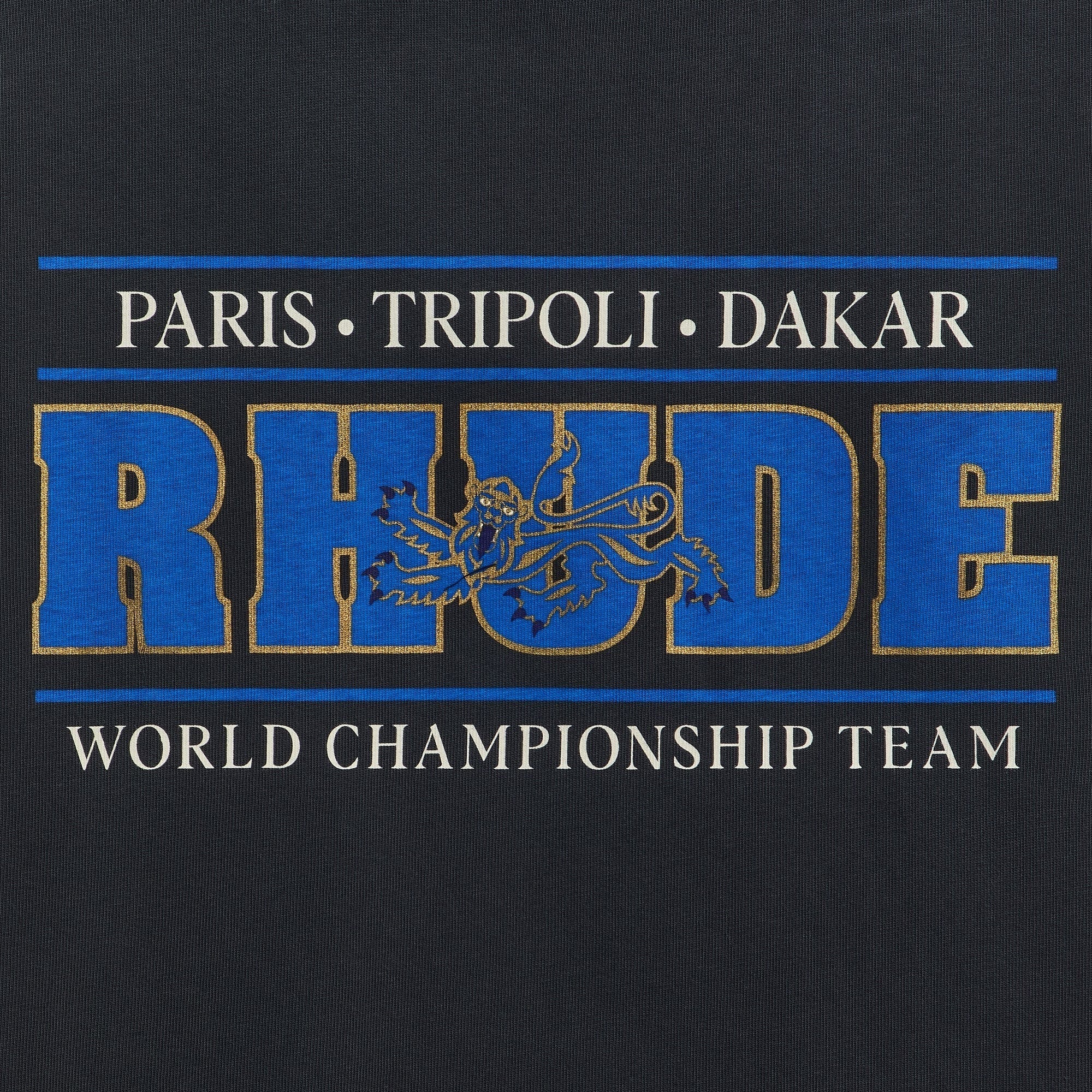 Rhude Chrono Tee - Vintage Black / Blue