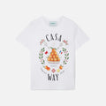 Casablanca Casa Way Printed Fitted Tee - White
