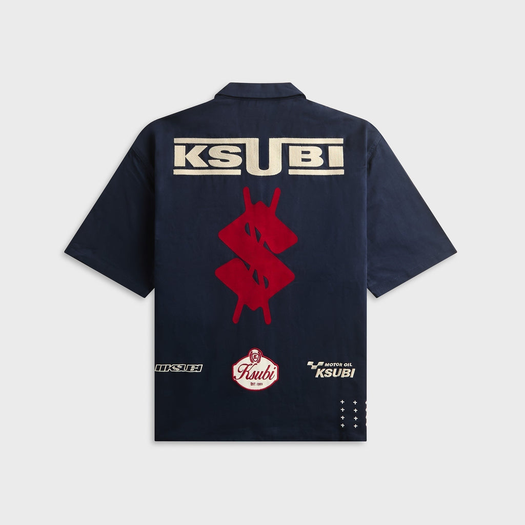 Ksubi Zoom Boiler Short Sleeve Shirt - Navy