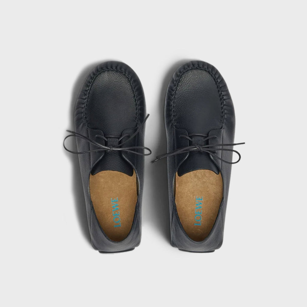 Loewe Rambla Boat Shoe - Black