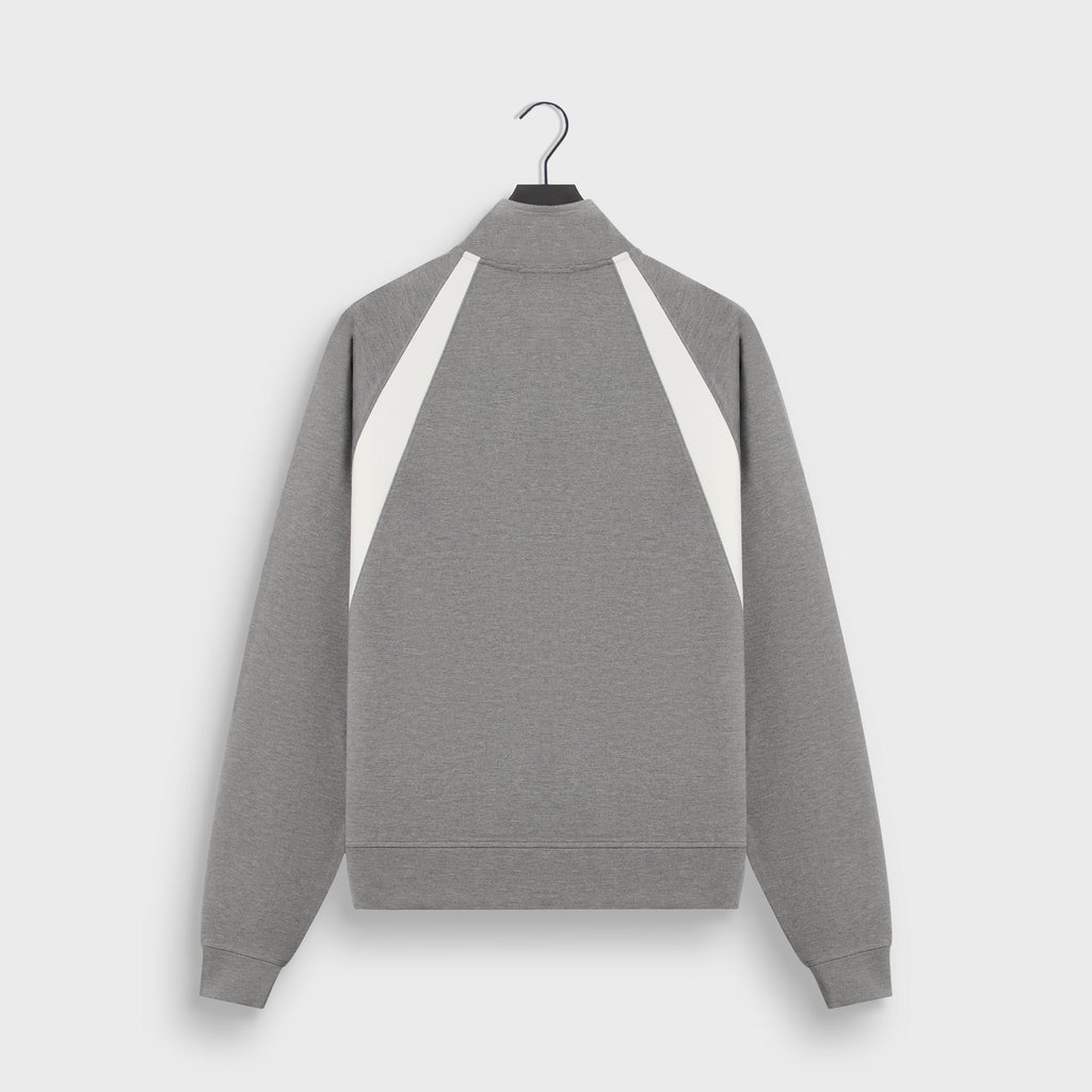 Kith Ponte Novak Quarter Zip - Medium Heather Grey