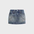 Ksubi Micro Mini Denim Skirt - Painter Blue