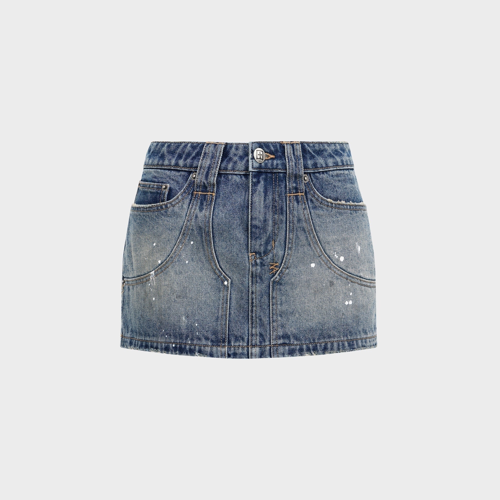 Ksubi Micro Mini Denim Skirt - Painter Blue