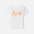 ReDone Classic Tee Peach - Vintage White