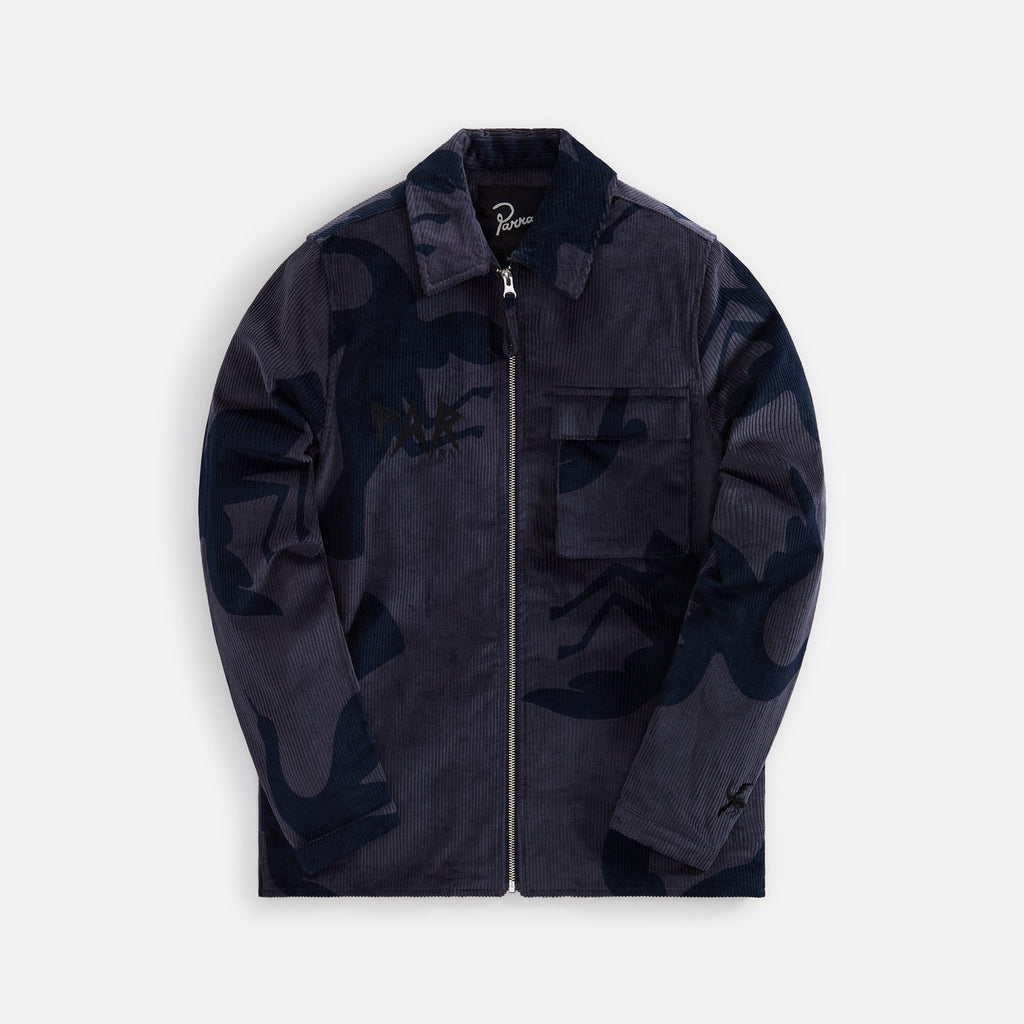 by Parra Clipped Wings Shirt Jacket - Greyish Blue