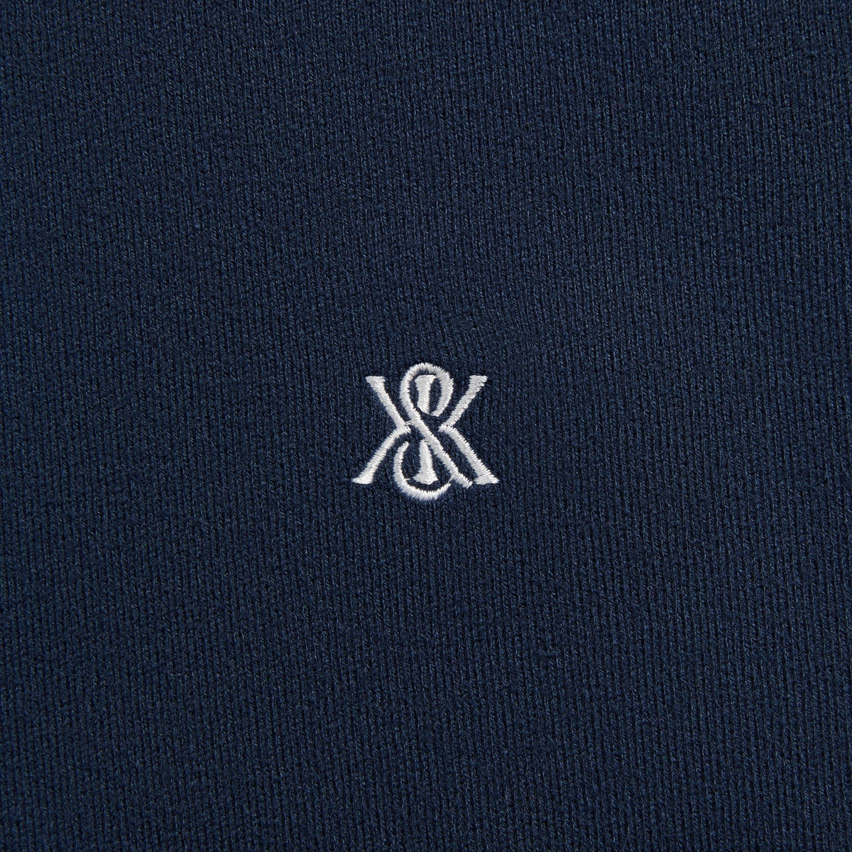 Kith Compact Cotton Knit Javier Quarter Zip Pullover - Nocturnal