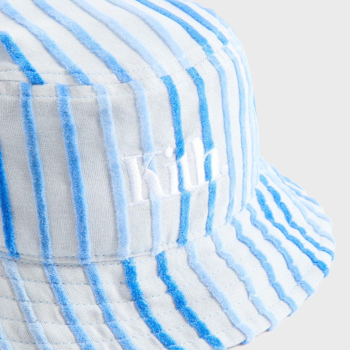 Kith Kids Chenille Stripe Dawson Bucket Hat - Cornflower