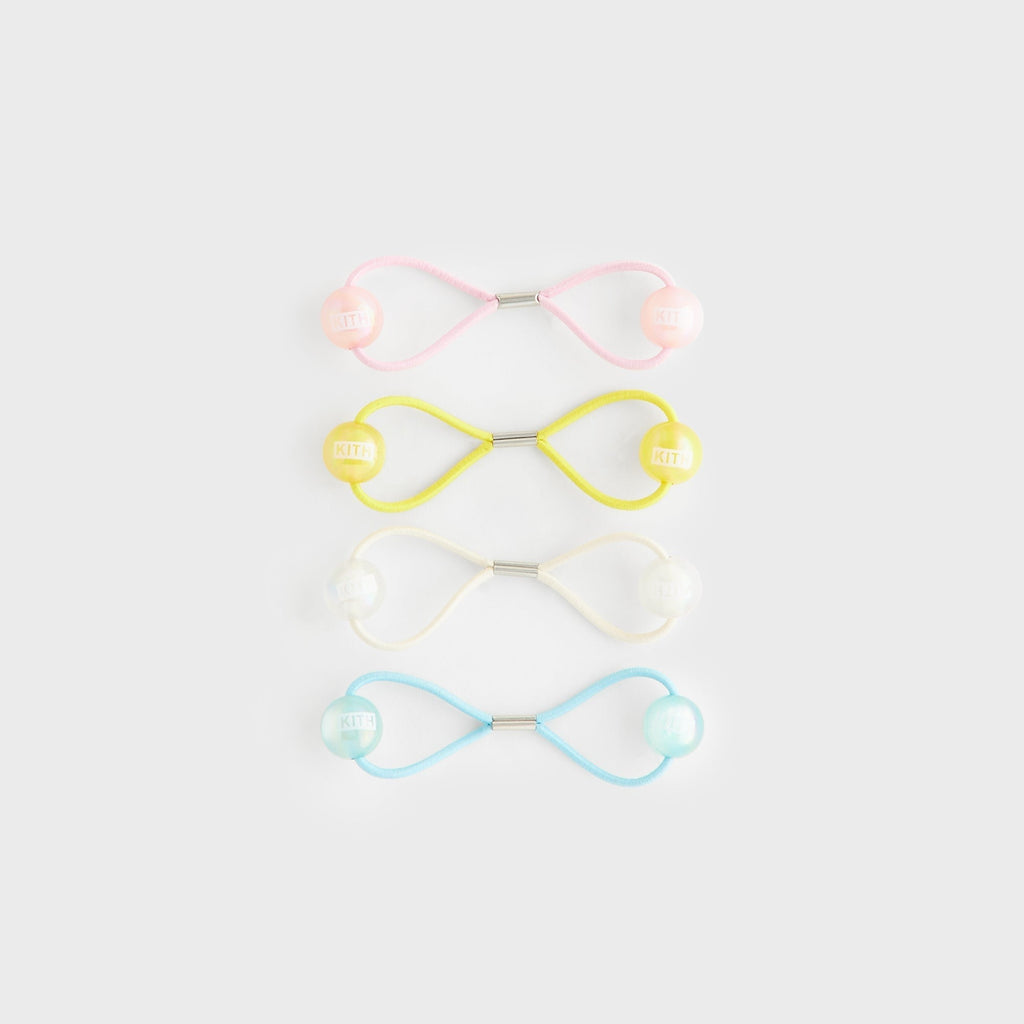Kith Kids Set of 4 Bobble Pony Tail Holders - Multi