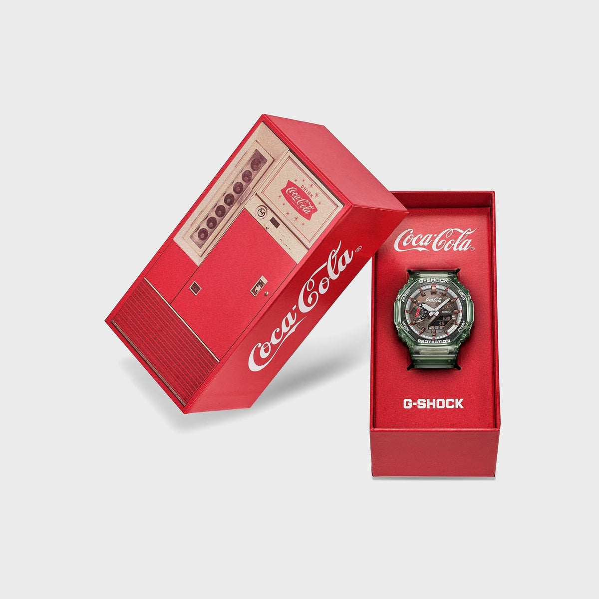 G-SHOCK x Coca-Cola Analog Digital GA-2100CC-3A - Green