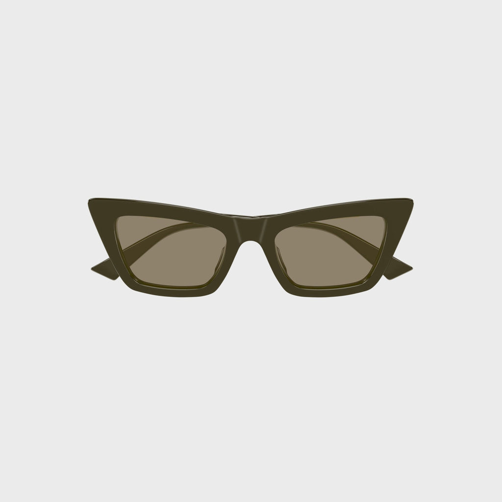 Bottega Veneta Cat-Eye Sunglasses - Green / Brown