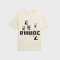 Rhude Winter 91 Rallye Tee - Vintage White / Vintage Black