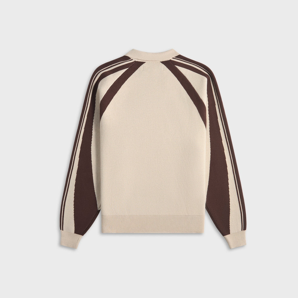 Metalwood Knit Football Top - Cream