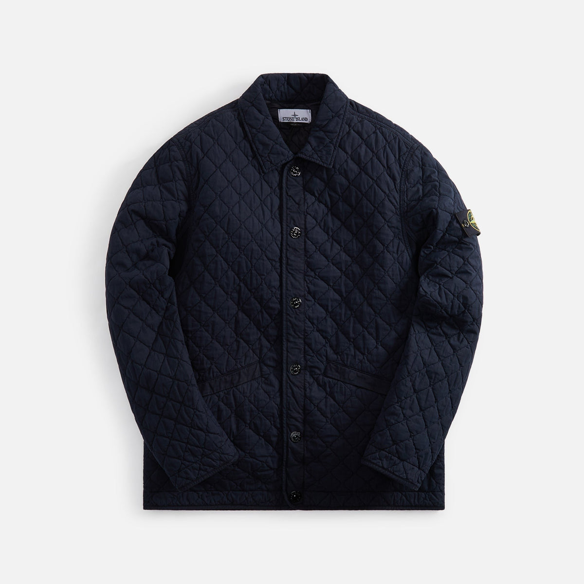 Stone Island Padded Nylon Cotton Tela Jacket - Navy Blue