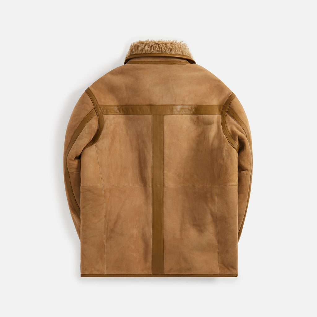 Lemaire Reversible Shearling Coat - Sand Stone