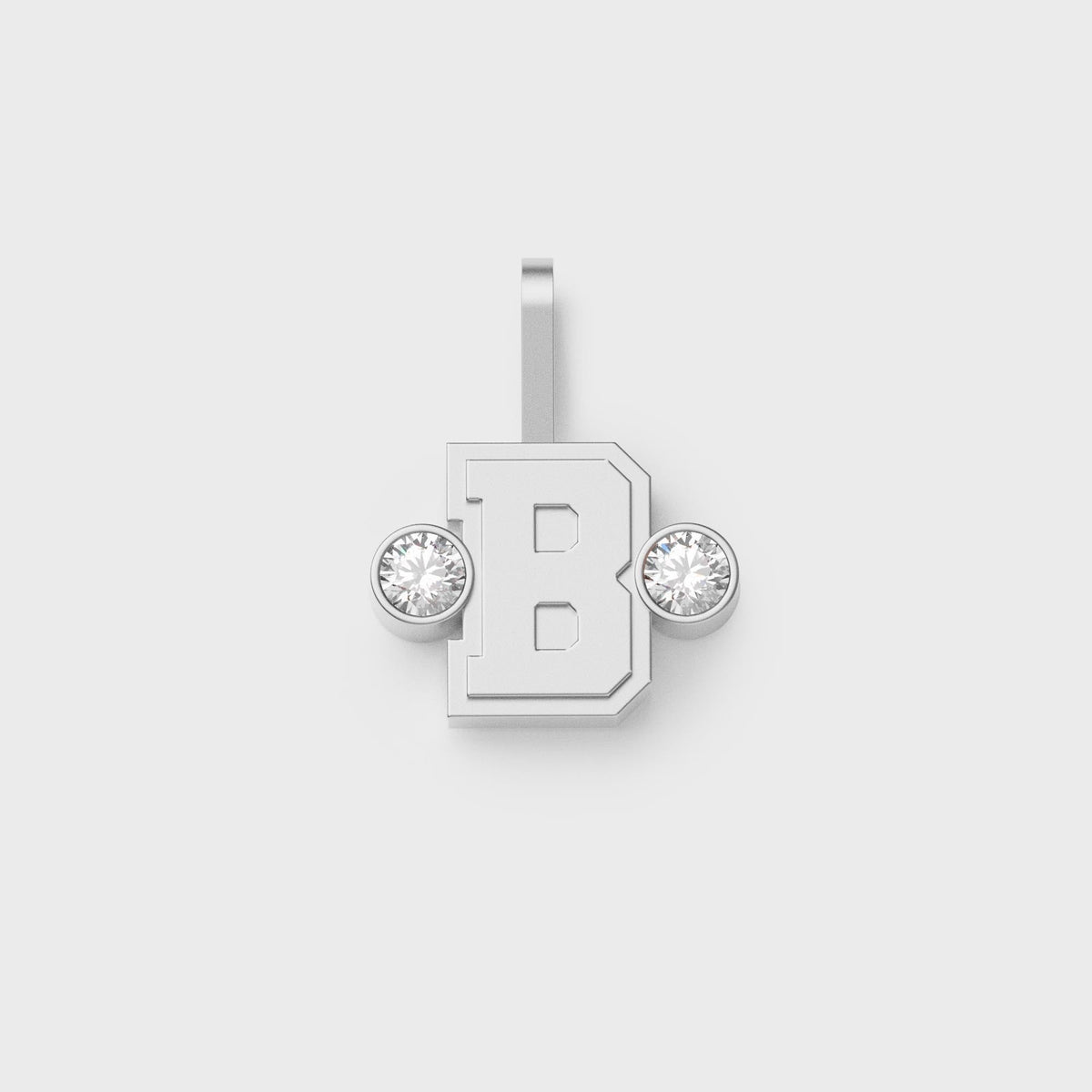 Greg Yuna Sÿlver Babÿ Umlaut Initial 'B' Pendant - Sterling Silver