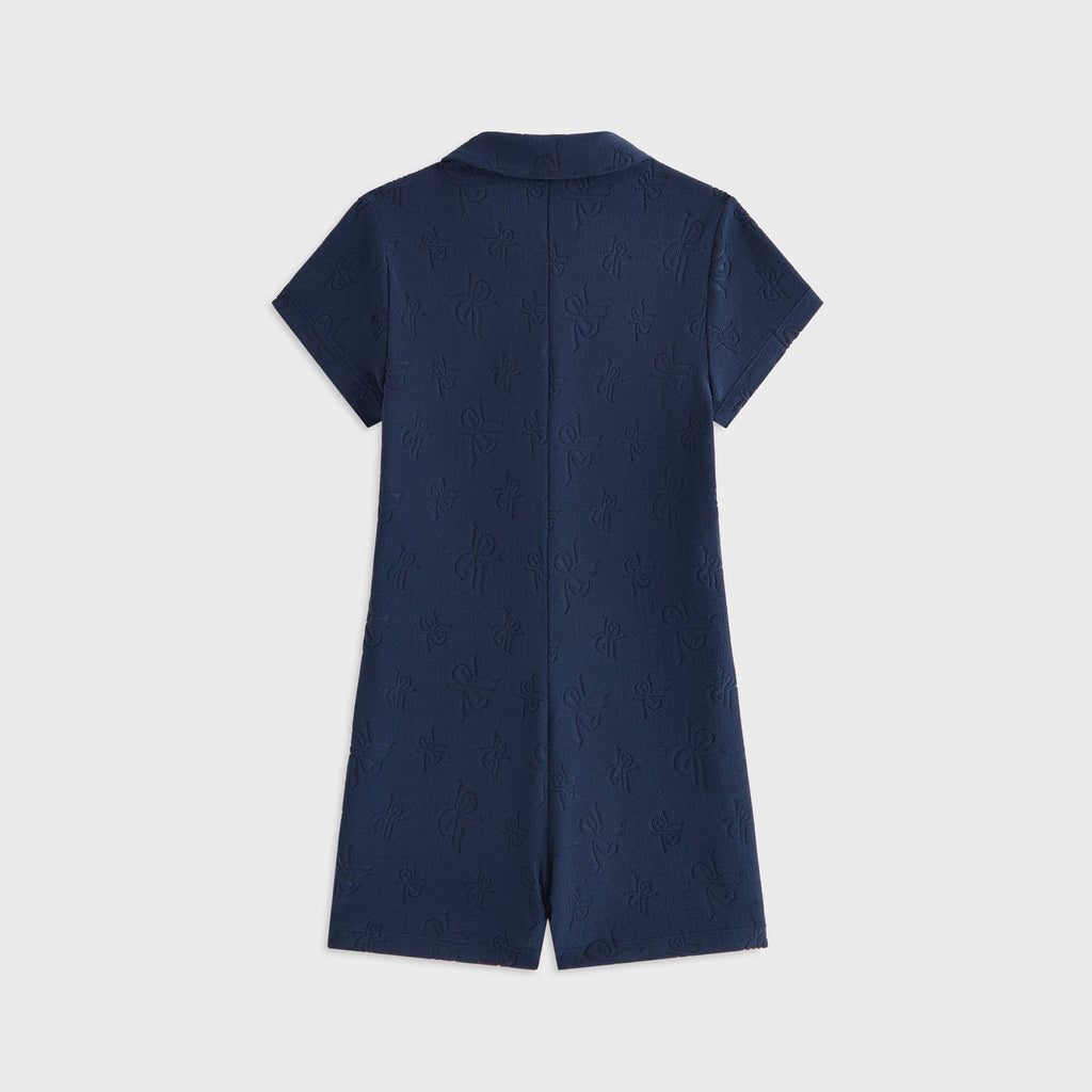 Kith Women Rylee Crest Towel Terry Romper - Nocturnal