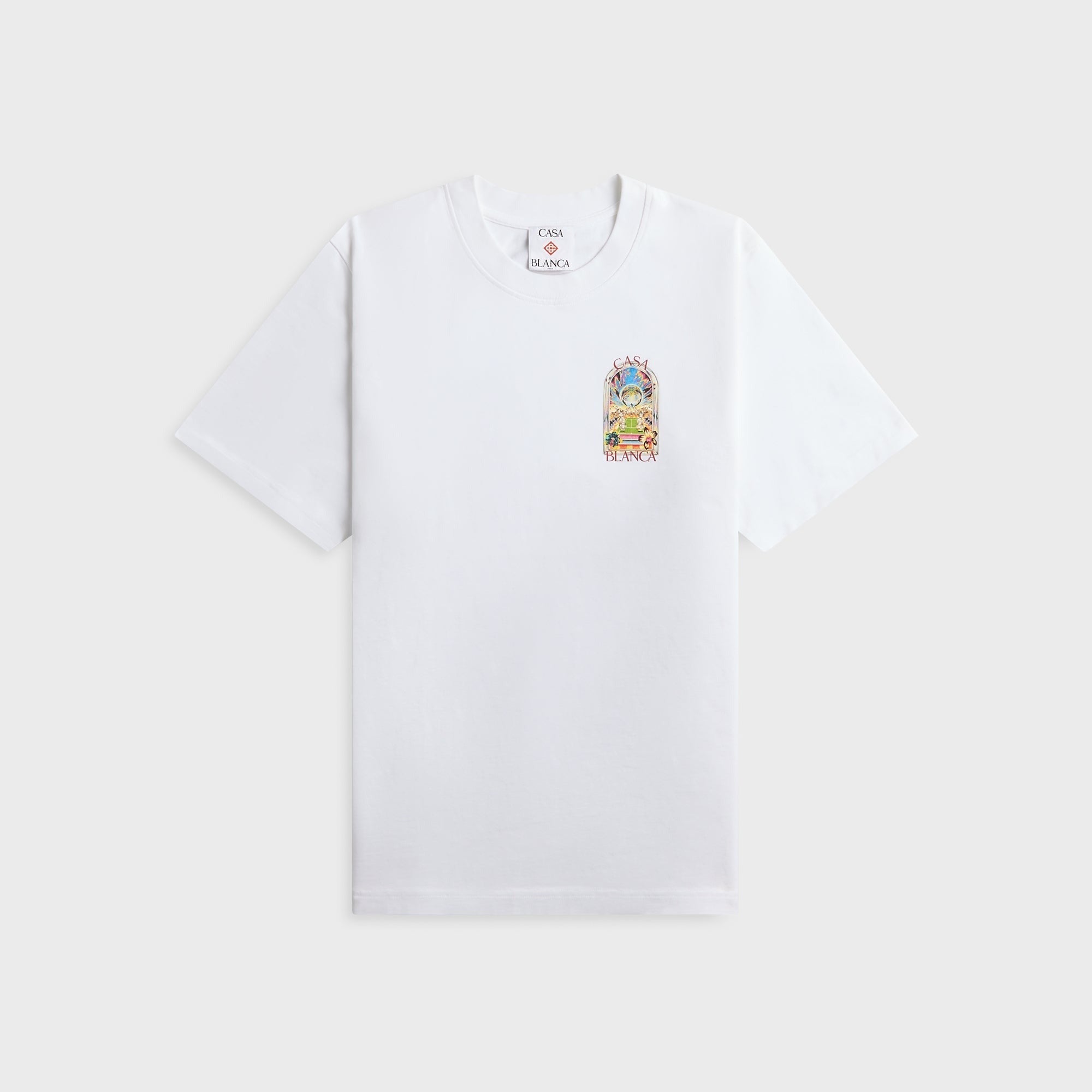 Casablanca Tennis Landscape Classic Tee - White