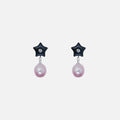 Sandy Liang Cloverdale Earrings - Silver / Pearl