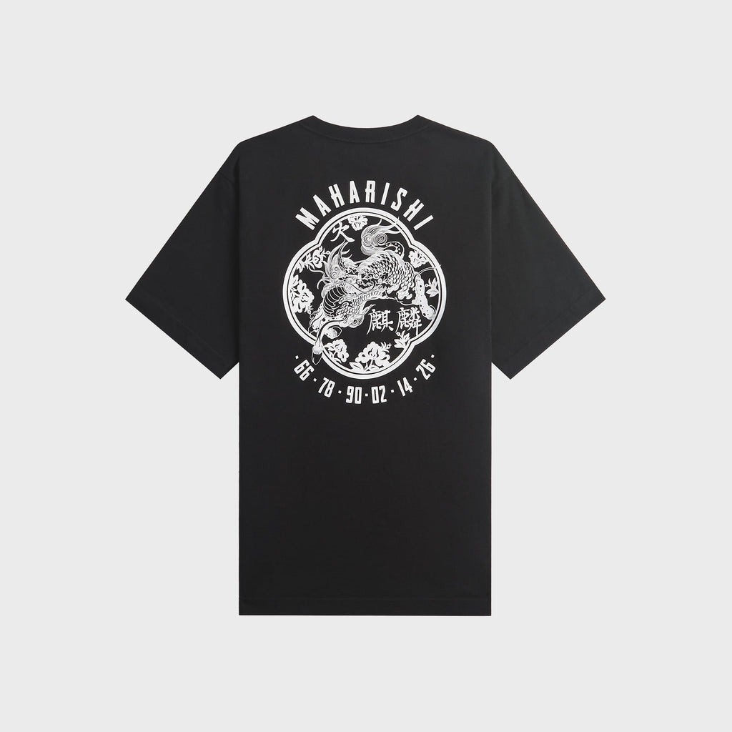 Maharishi 7238 Paper Cut Kirin Tee - Black