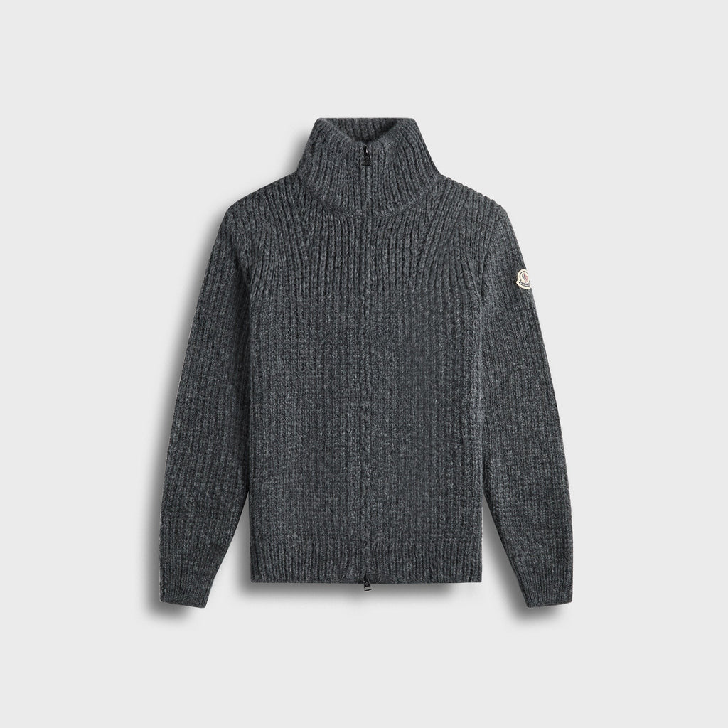 Moncler Zip-Up Cardigan - Grey