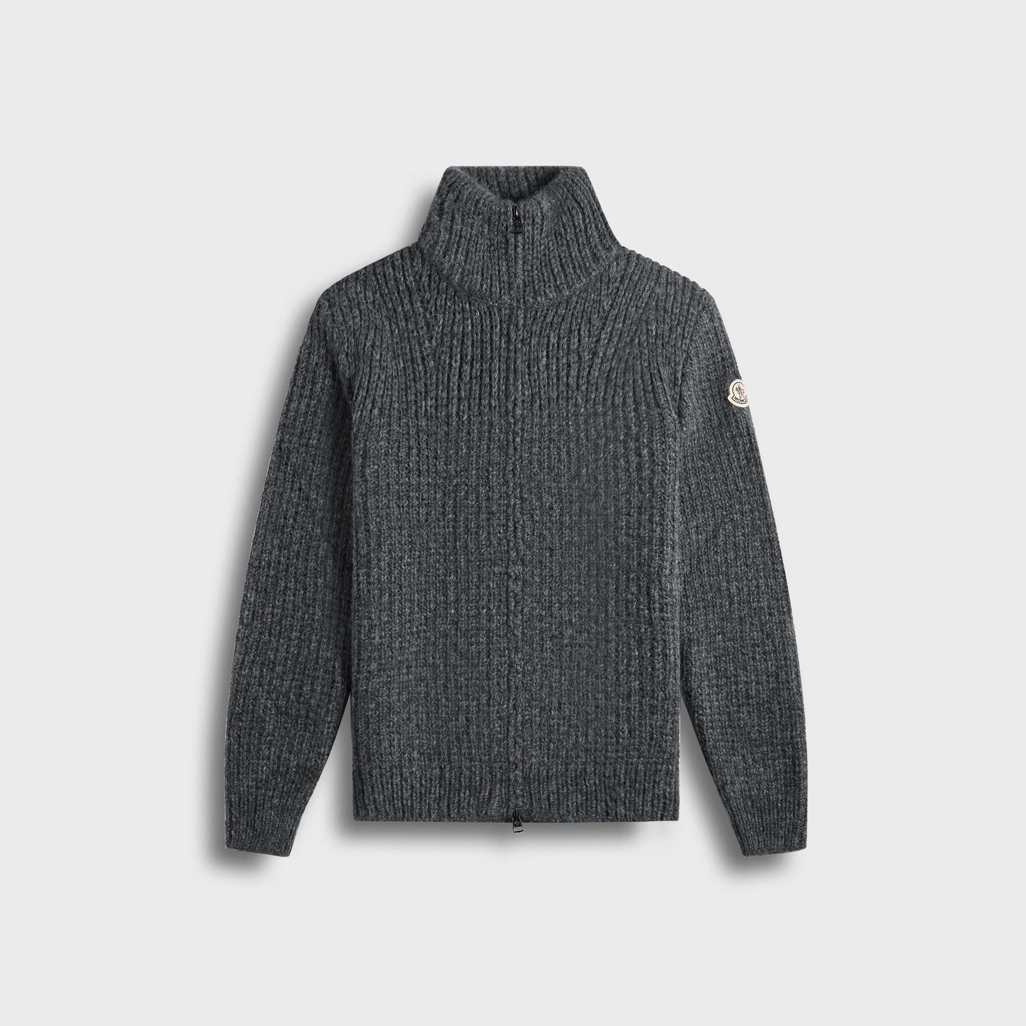 Moncler Zip-Up Cardigan - Grey