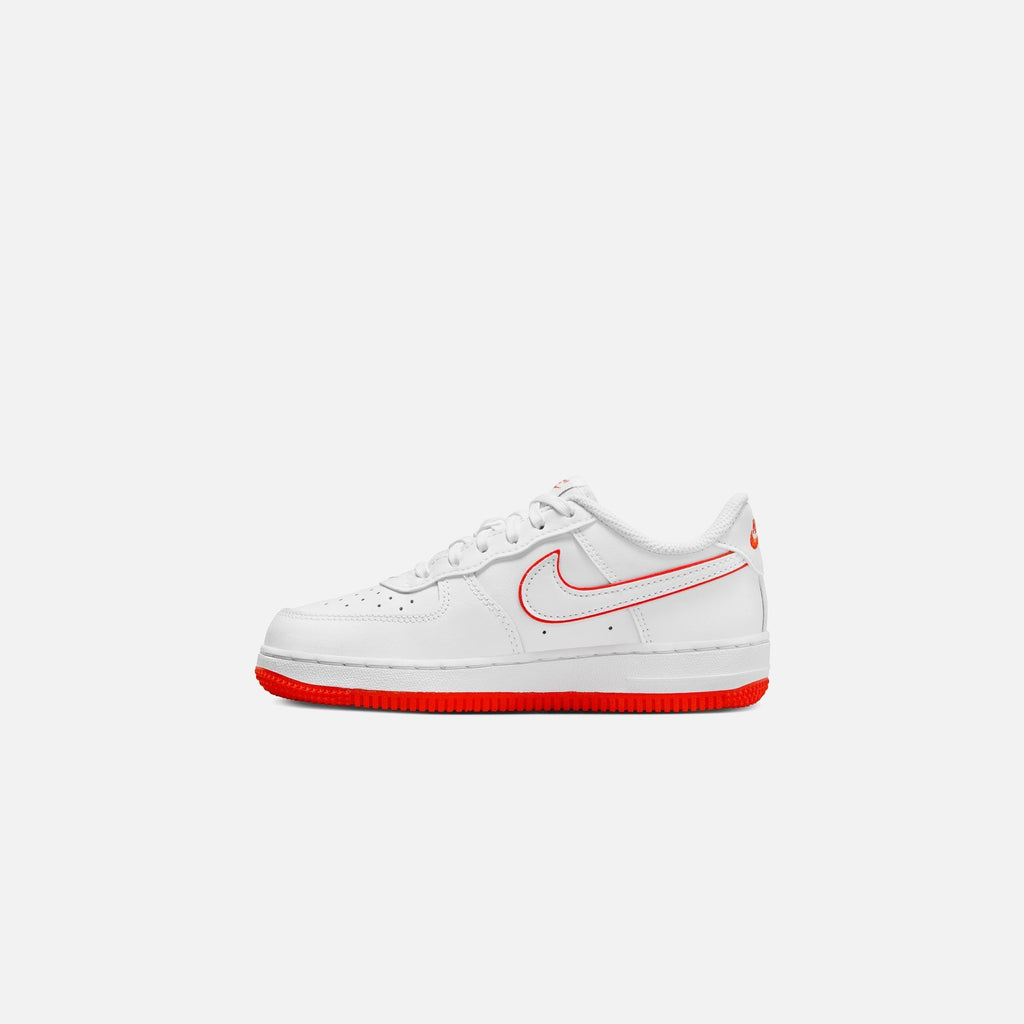 Nike PS Air Force 1 Low - White / White / Picante Red