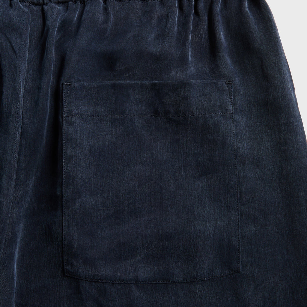 Dries Van Noten Sand Washed Cupro Short - Navy