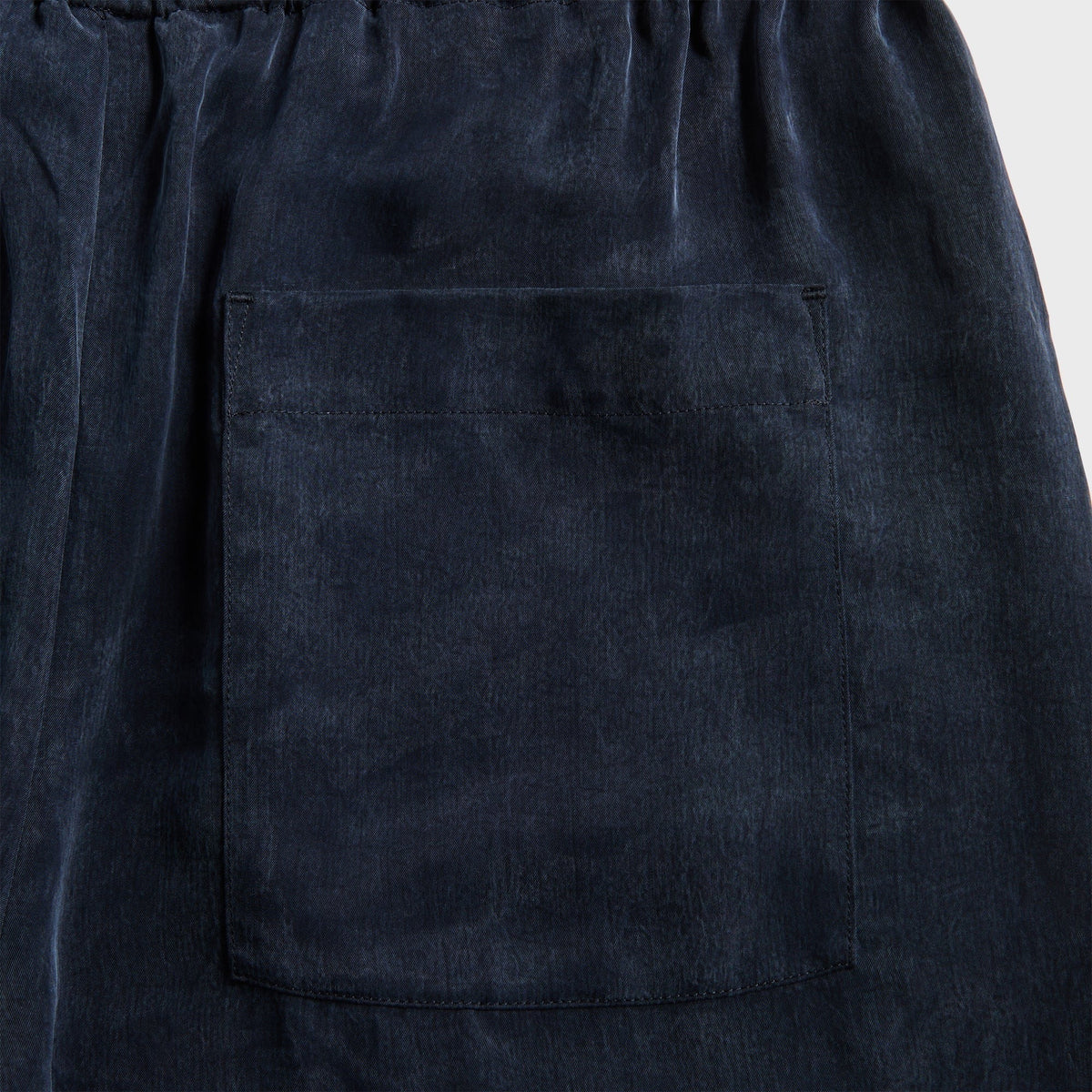Dries Van Noten Sand Washed Cupro Short - Navy