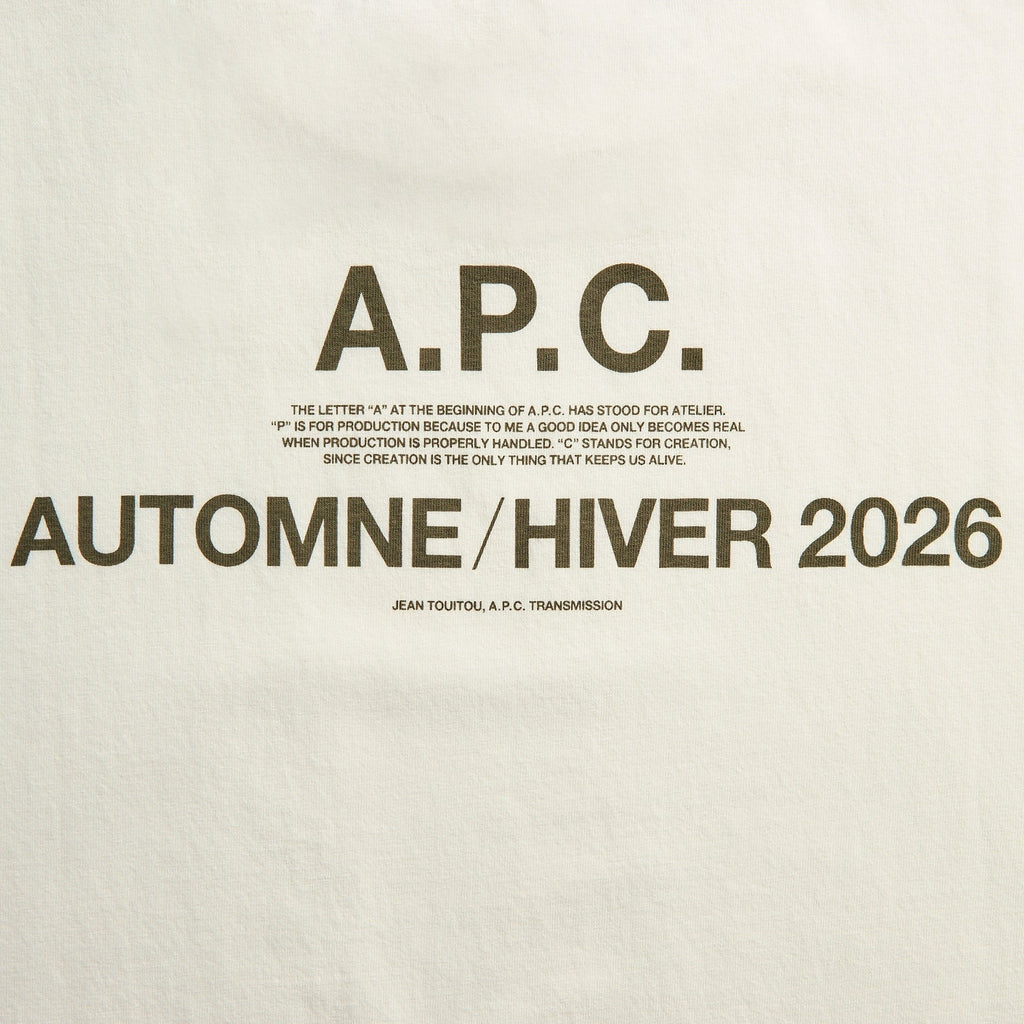 A.P.C. Autumn 26 Tee - Off White
