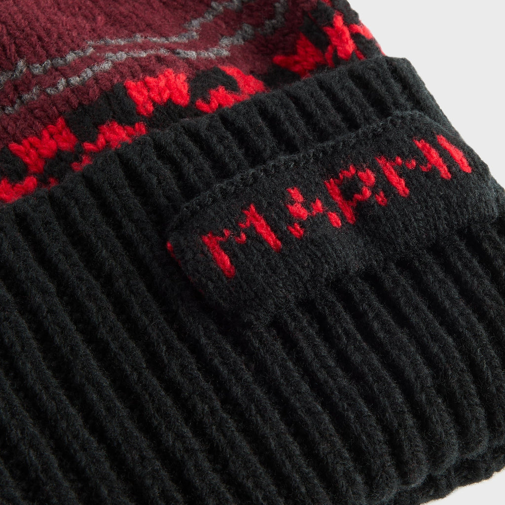 Marni Knit Wool Beanie - Black / Red