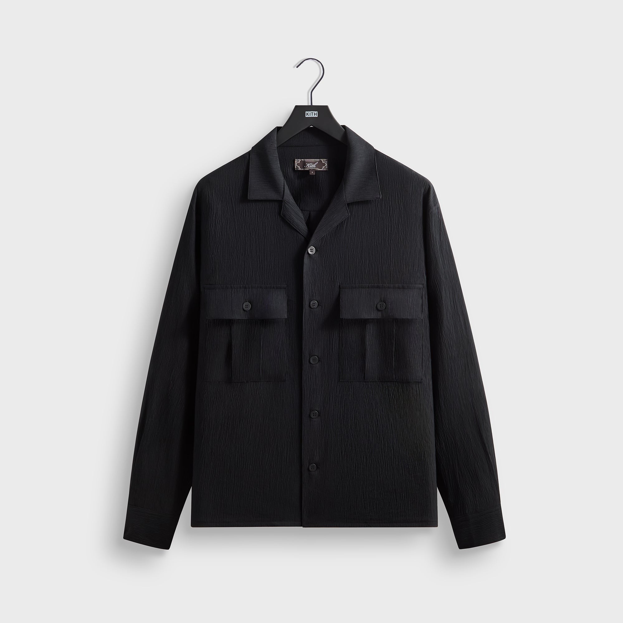 Kith Crinkled Nylon Ugo Shirt - Black