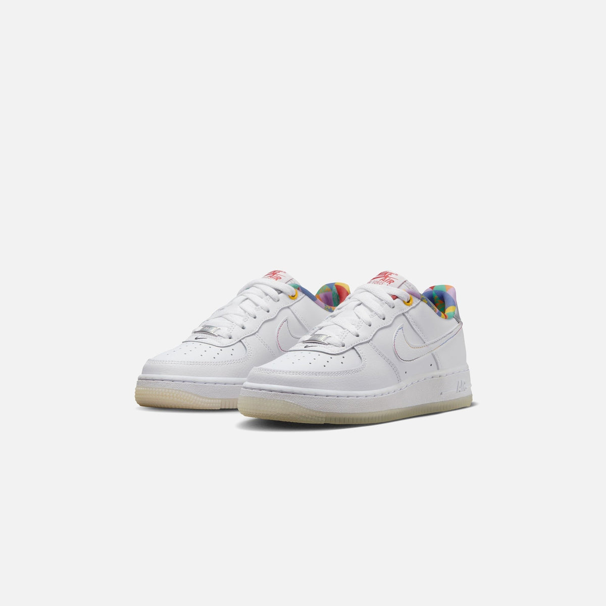 Nike GS Air Force 1 LV8 - White / Midnight Navy