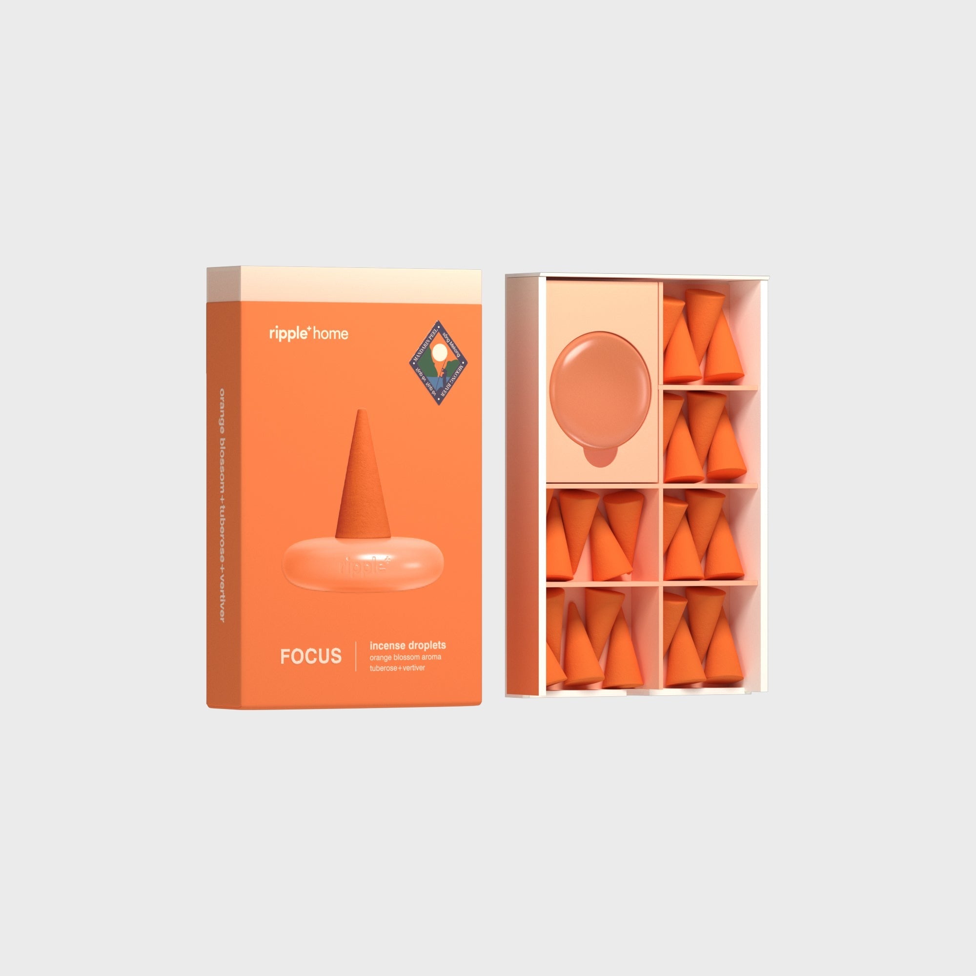 Ripple+ Home Mandarin Peel Incense Droplets