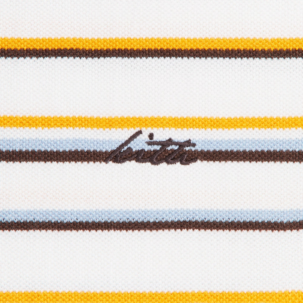 Kith Women Sadie Stripe Pique Polo - White