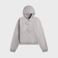 Auralee Product Dyed Pima Light Sweat Zip Parka - Top Gray
