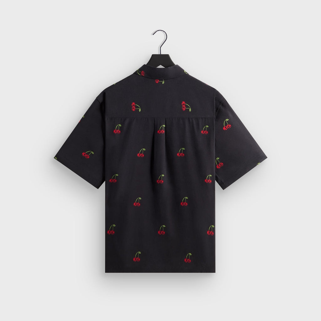 Kith Printed Cherry Cupro Linen Beckham Buttondown - Black