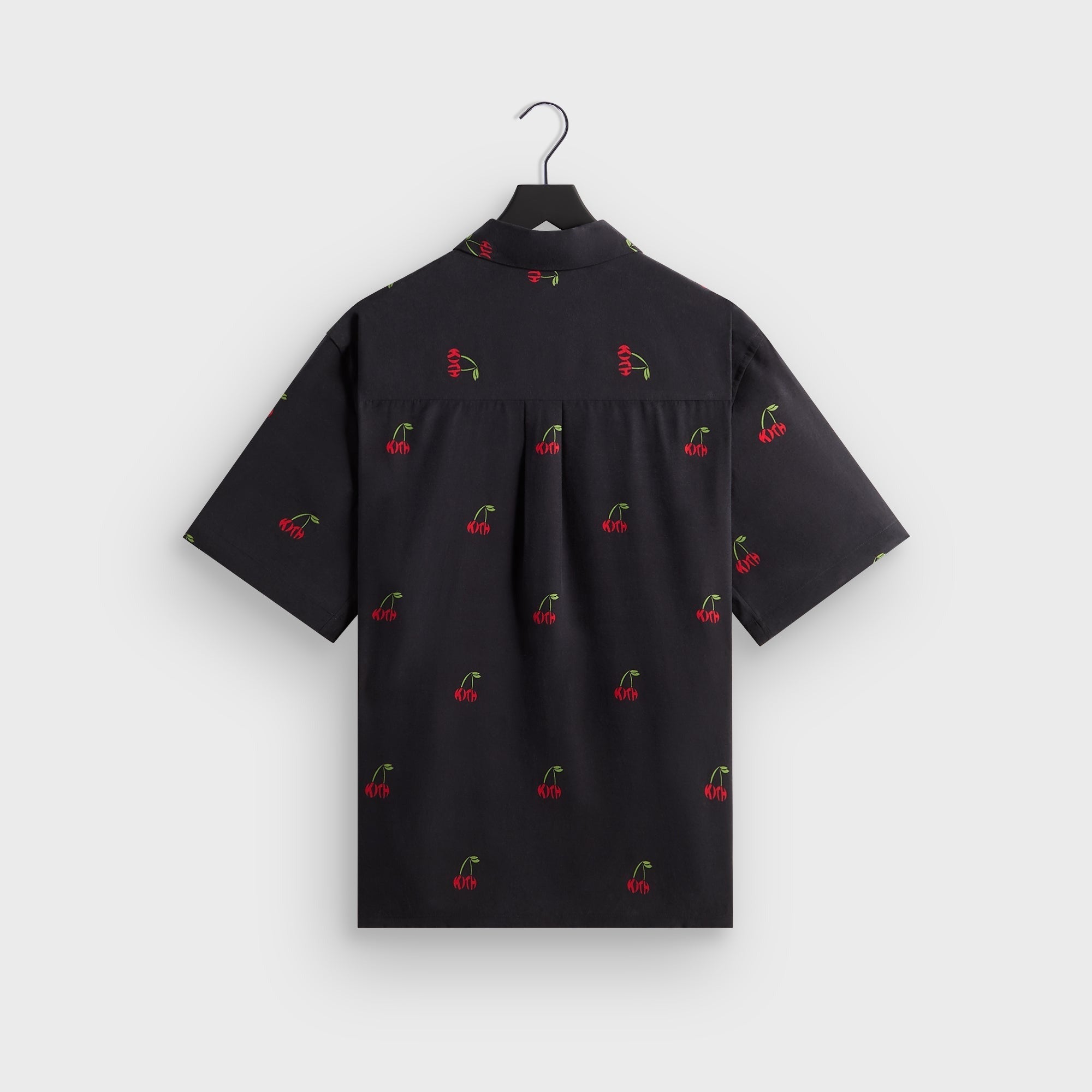 Kith Printed Cherry Cupro Linen Beckham Buttondown - Black
