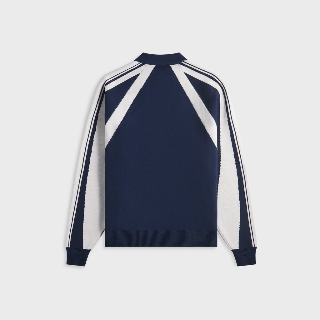 Metalwood Knit Football Top - Navy