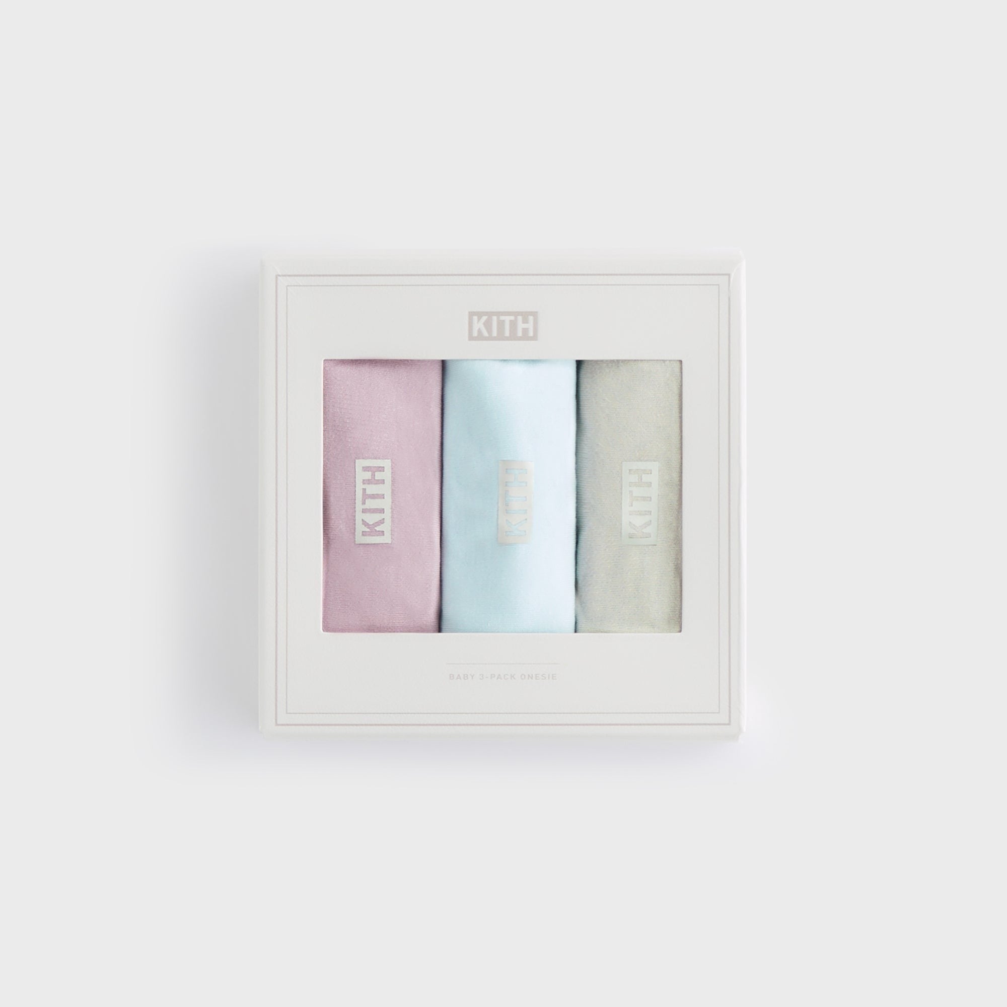 Kith Baby Palette 3-Pack Bodysuit - Dusty Quartz