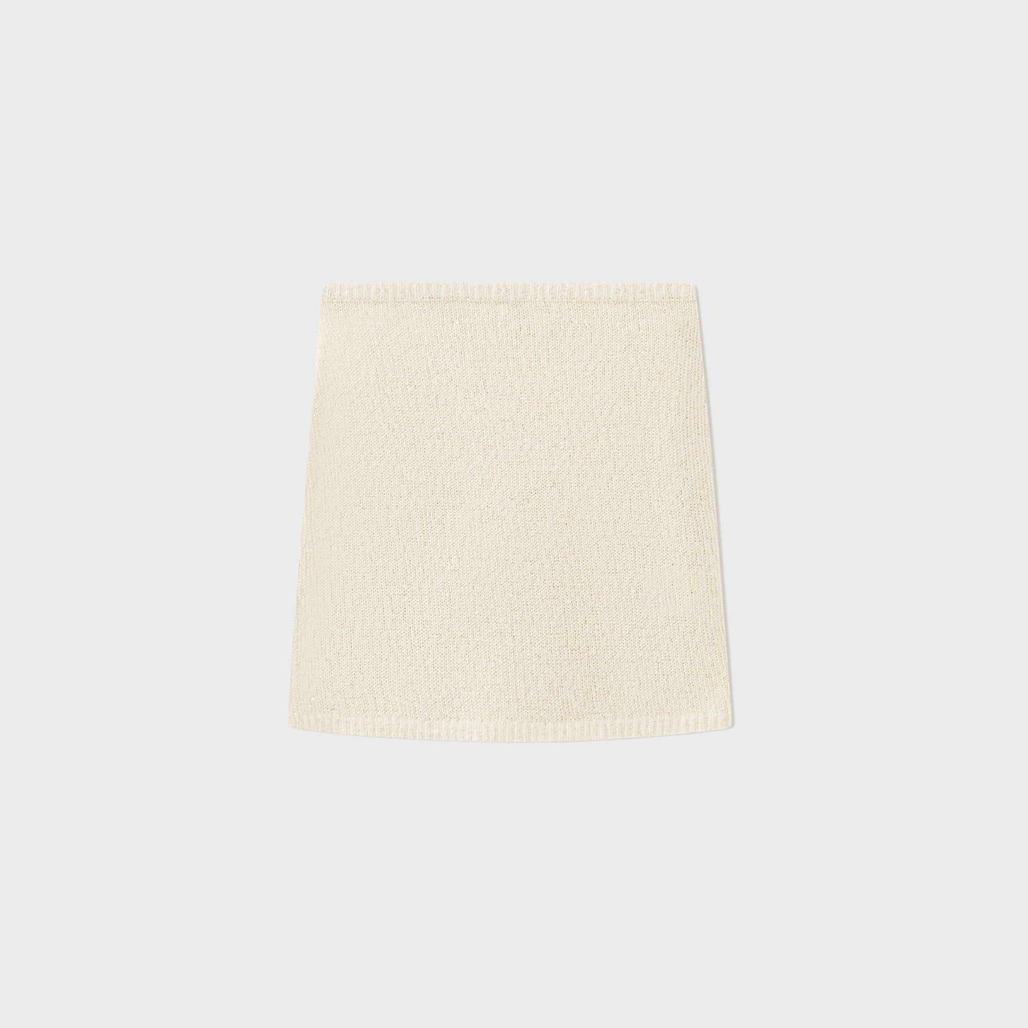 Asta Resort Ana Mini Skirt - Ivory Sequin