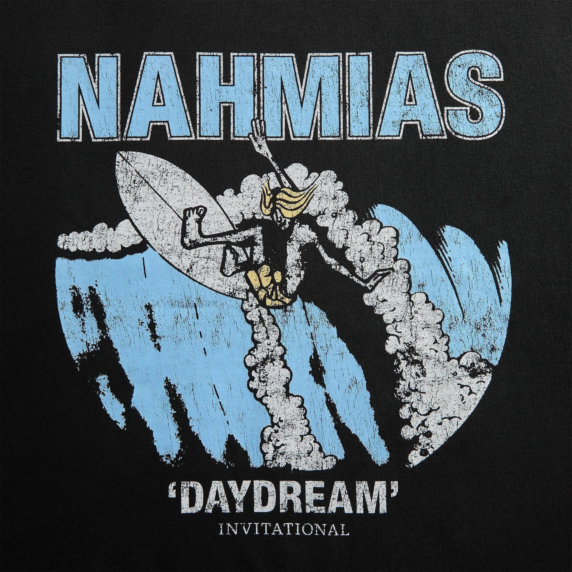 NAHMIAS Daydream Invitational Boxy Tee - Aged Black Jersey