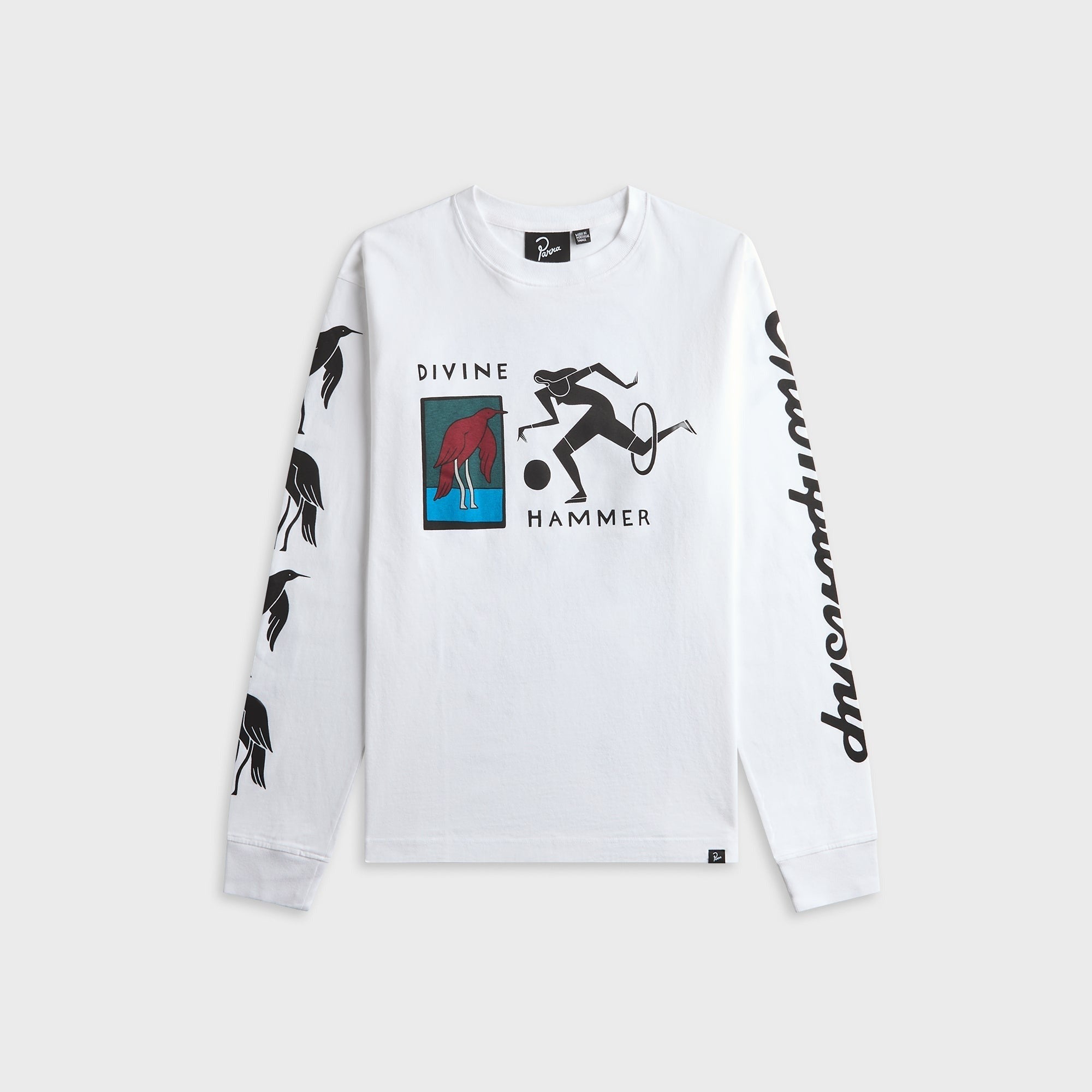 by Parra Divine Hammer Long Sleeve Tee - White